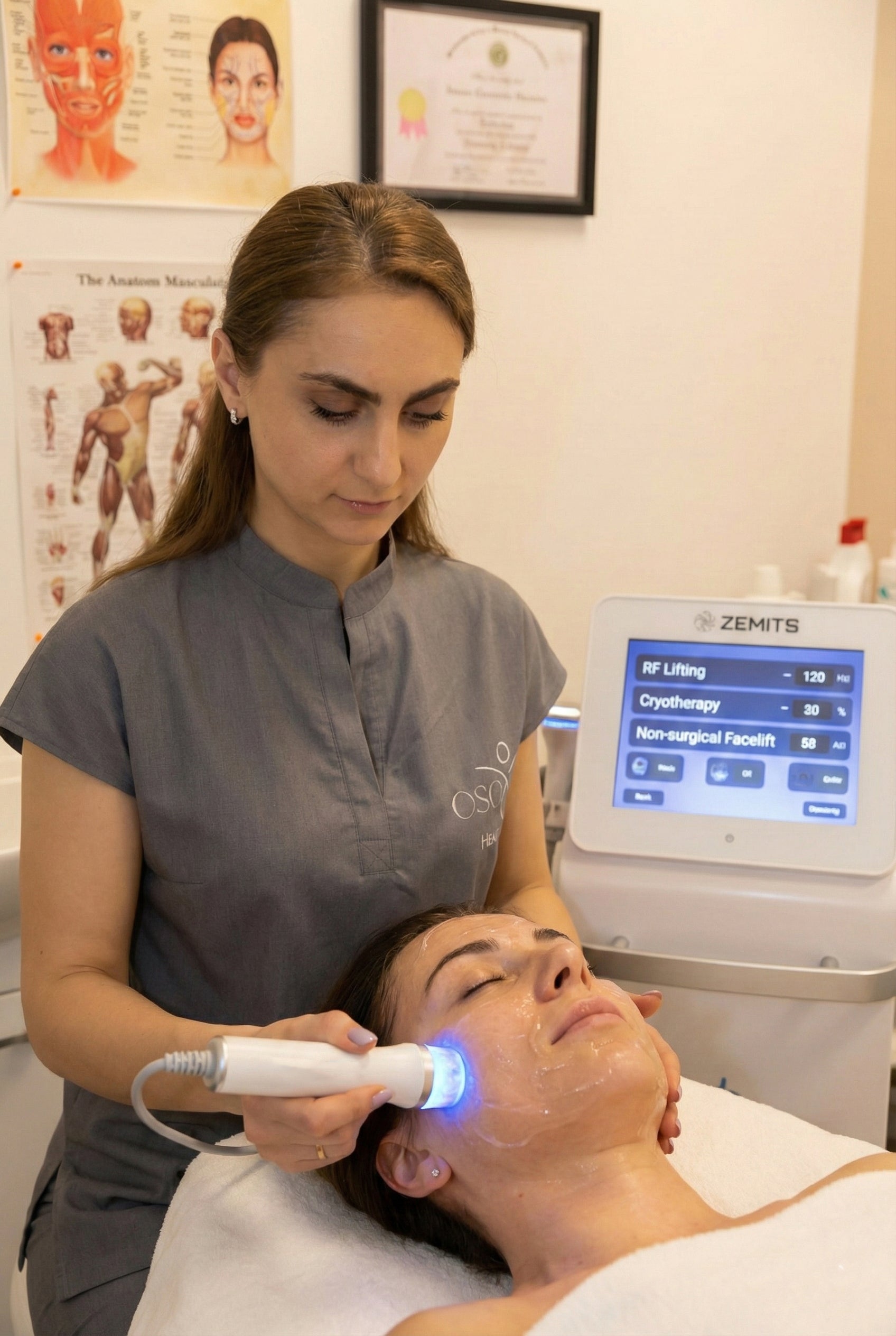 RF Lifting + Cryotherapy + Non-Surgical Facelift